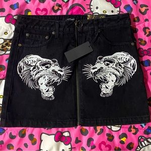 Ed hardy skirt tiger heads